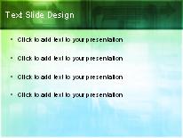 Digital Overpass Green PowerPoint Template text slide design
