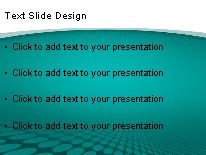 Downunder Teal PowerPoint Template text slide design