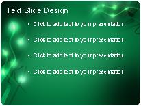 Electric Motion Green PowerPoint Template text slide design
