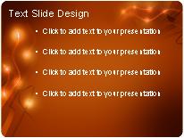 Electric Motion Orange PowerPoint Template text slide design
