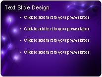 Electric Motion Purple PowerPoint Template text slide design
