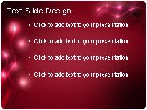 Electric Motion Red PowerPoint Template text slide design