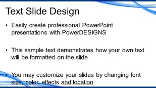 Electric Wave Flow 01 Widescreen PowerPoint Template text slide design