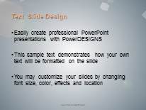 Falling Cubes PowerPoint Template text slide design