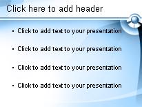 Flow Blue PowerPoint Template text slide design