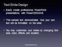 Gradient Blur 2 PowerPoint Template text slide design