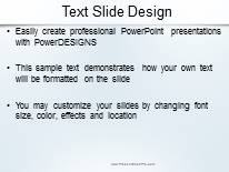 Gradient Lights Blue 01 PowerPoint Template text slide design