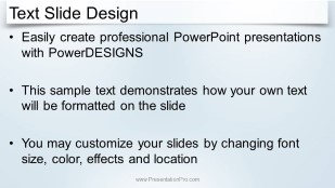 Gradient Lights Blue 01 Widescreen PowerPoint Template text slide design