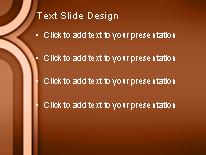 Inward Curve Orange PowerPoint Template text slide design