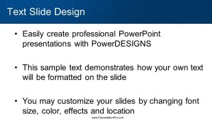 Leather Blue 05 Widescreen PowerPoint Template text slide design