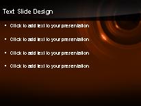 Liquid Techno Orange PowerPoint Template text slide design