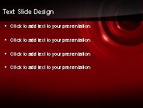 Liquid Techno Red PowerPoint Template text slide design