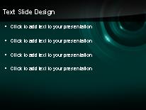 Liquid Techno Teal PowerPoint Template text slide design