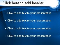 Mechanical Blue PowerPoint Template text slide design