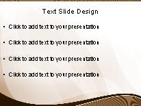 Modern Wave Brown PowerPoint Template text slide design