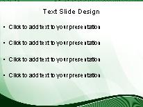 Modern Wave Green PowerPoint Template text slide design