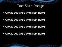 Motion Wave Blue3 PowerPoint Template text slide design