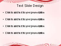 Motion Wave Red1 PowerPoint Template text slide design