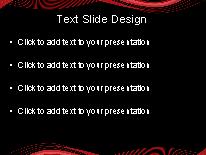 Motion Wave Red3 PowerPoint Template text slide design