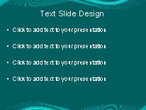 Motion Wave Teal2 PowerPoint Template text slide design