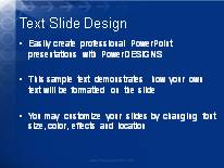 Moving Forward Blue PowerPoint Template text slide design