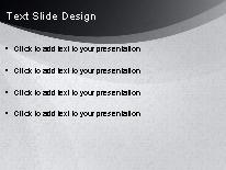Organic Flow Gray PowerPoint Template text slide design