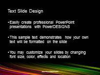 Rainbow Edge PowerPoint Template text slide design
