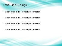 Ripple Glow Teal PowerPoint Template text slide design
