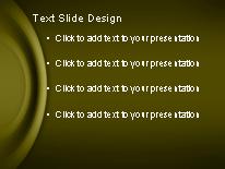 Round About Gold PowerPoint Template text slide design