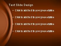 Round About Orange PowerPoint Template text slide design