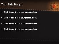 Starfield Gold PowerPoint Template text slide design