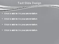 Swoopie Flow Silver PowerPoint Template text slide design