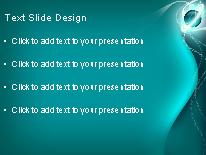 Whirly Orb Aqua PowerPoint Template text slide design