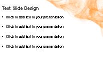 Abstract Abyss Orange PowerPoint Template text slide design