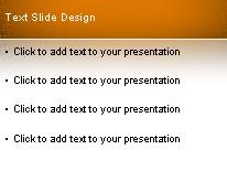 Ambient Orange PowerPoint Template text slide design