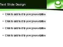 Bearings Green PowerPoint Template text slide design