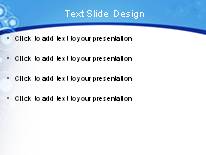 Bubble Circle Blue PowerPoint Template text slide design