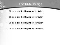Bubble Circle Gray PowerPoint Template text slide design
