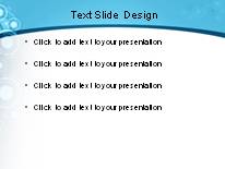 Bubble Circle Teal PowerPoint Template text slide design