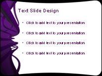 Cable Waves Purple PowerPoint Template text slide design