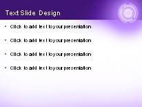 Circled Out Purple PowerPoint Template text slide design