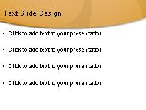 Curvedwisps Orange PowerPoint Template text slide design