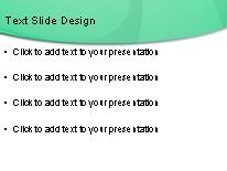 Curvedwisps Teal PowerPoint Template text slide design