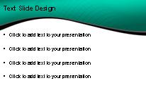 Curved Landscape Teal PowerPoint Template text slide design