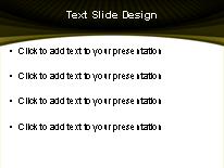 Curvy Pattern Gold PowerPoint Template text slide design