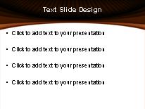 Curvy Pattern Orange PowerPoint Template text slide design