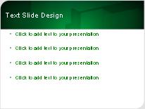 Cutout Green PowerPoint Template text slide design