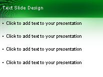 Deeprising Green PowerPoint Template text slide design
