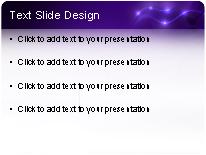 Electric Motion Purple PowerPoint Template text slide design