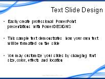 Electric Wave Flow PowerPoint Template text slide design